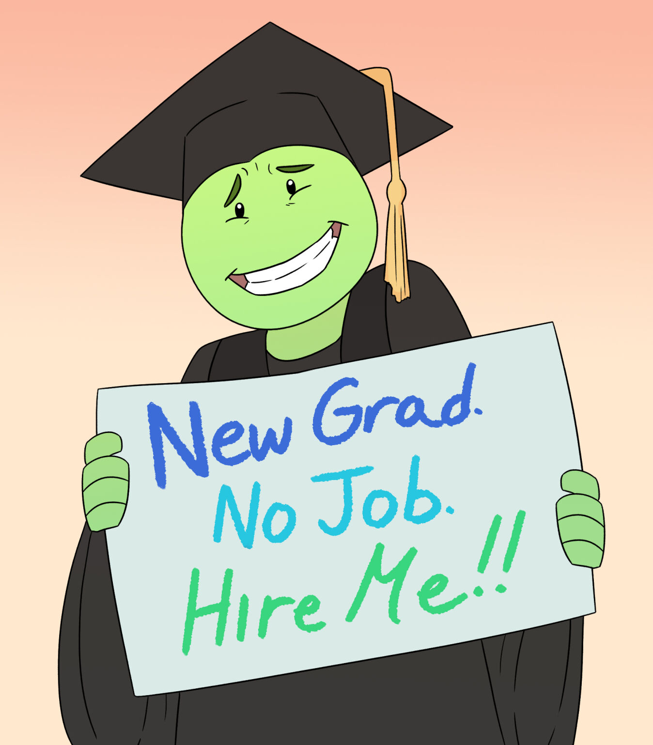Entry level job illustration